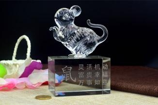 中号生肖-鼠（带底座）礼品