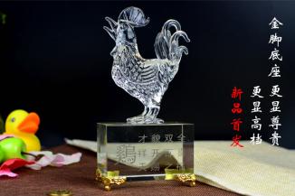 水晶生肖-金角鸡